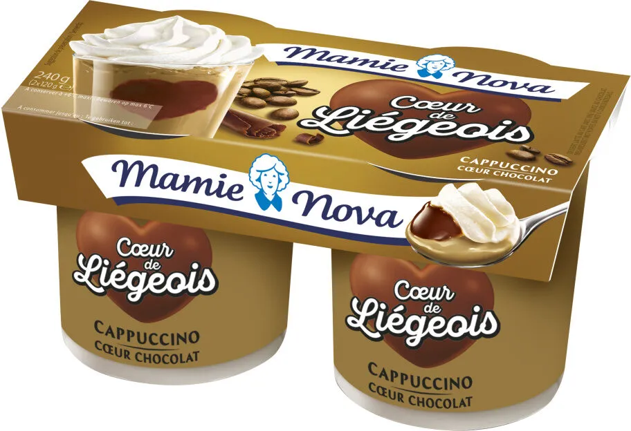 Cœur de Liégeois Cappuccino cœur Chocolat