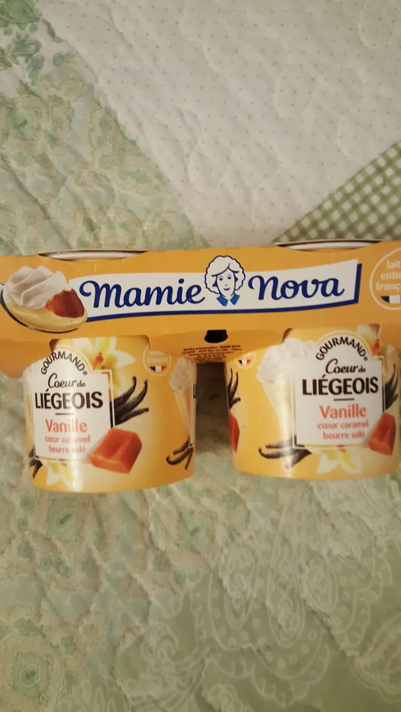 Cœur de Liégeois Vanille cœur caramel beurre salé