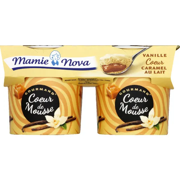 coeur de mousse (vanille coeur caramel au lait)