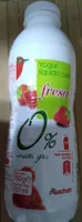 Yogurt líquido con fresa 0% materia grasa