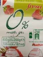 Yogurt líquido 0% fresa