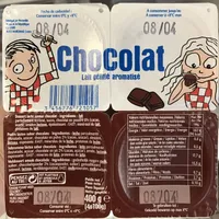 Lait gélifié aromatisé Chocolat