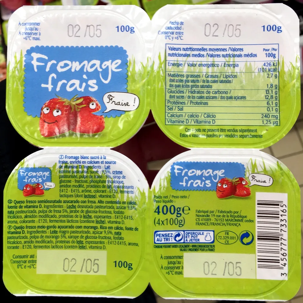Fromage frais Fraise