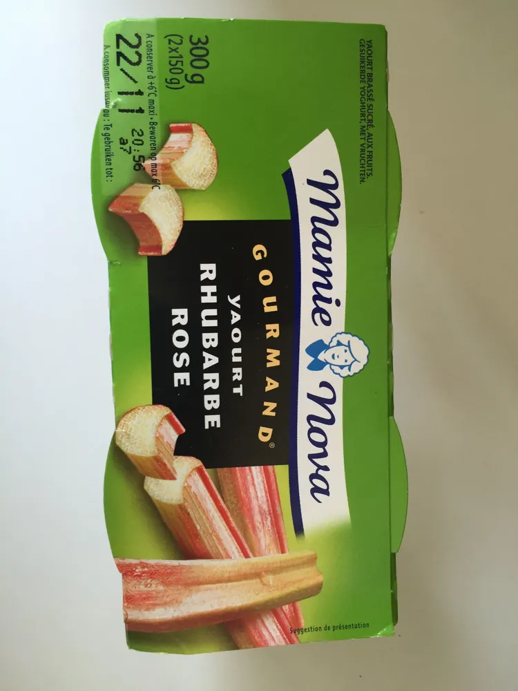 Rhubarbe rose - Yaourt Gourmand