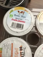 Yaourt bio fruits jaunes