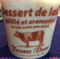 Dessert de lait gelifié et aromatisé Noisettes