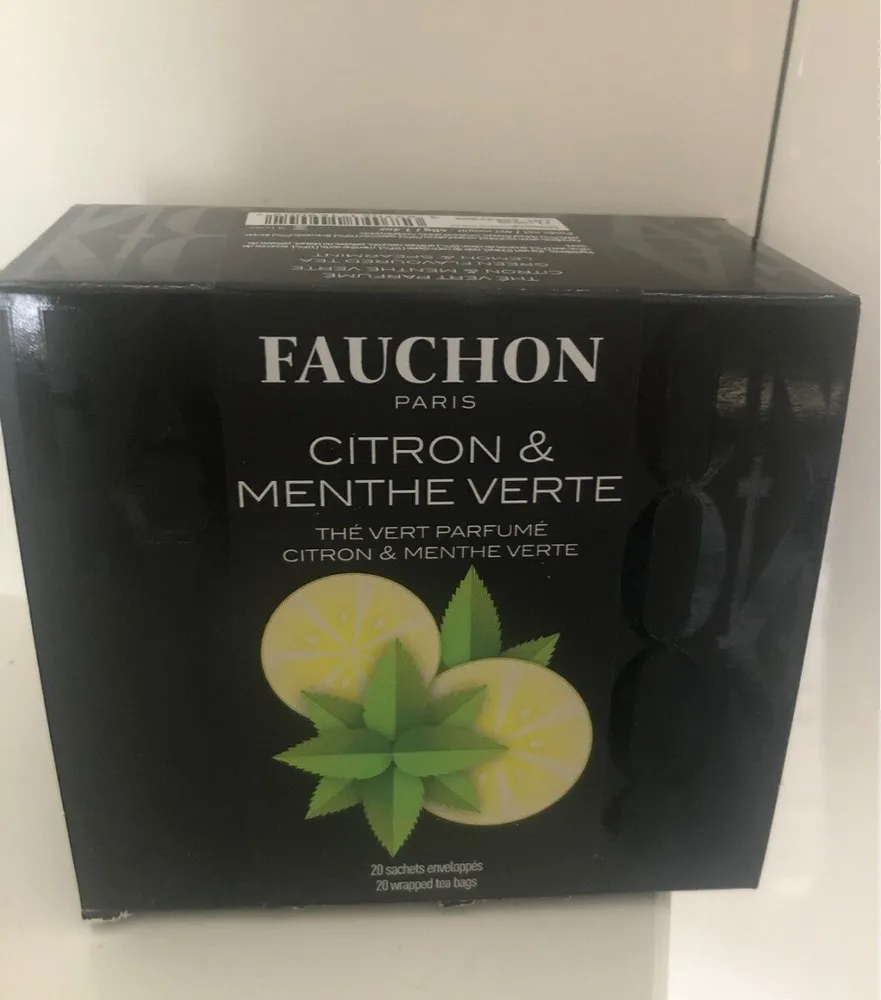 The vert parfumé citron & menthe verte
