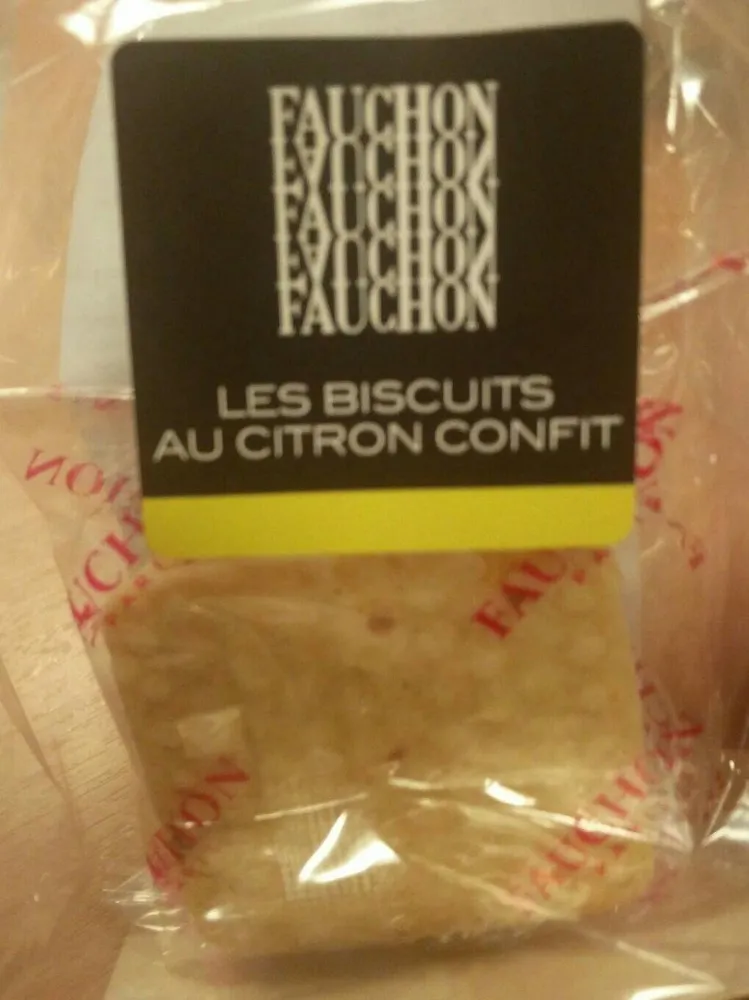 Biscuits au citron confit