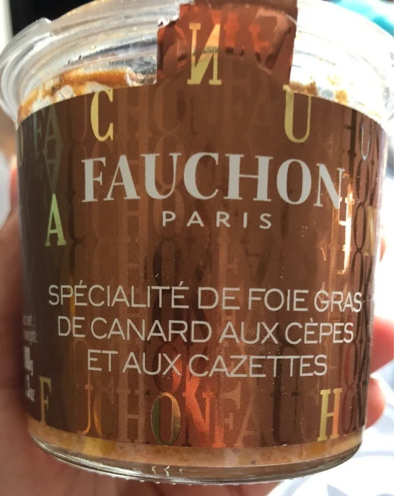 Spécialité de foie gras de canard aux cèpes et aux cazettes