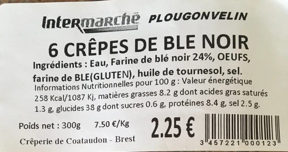 Crêpes de blé noir