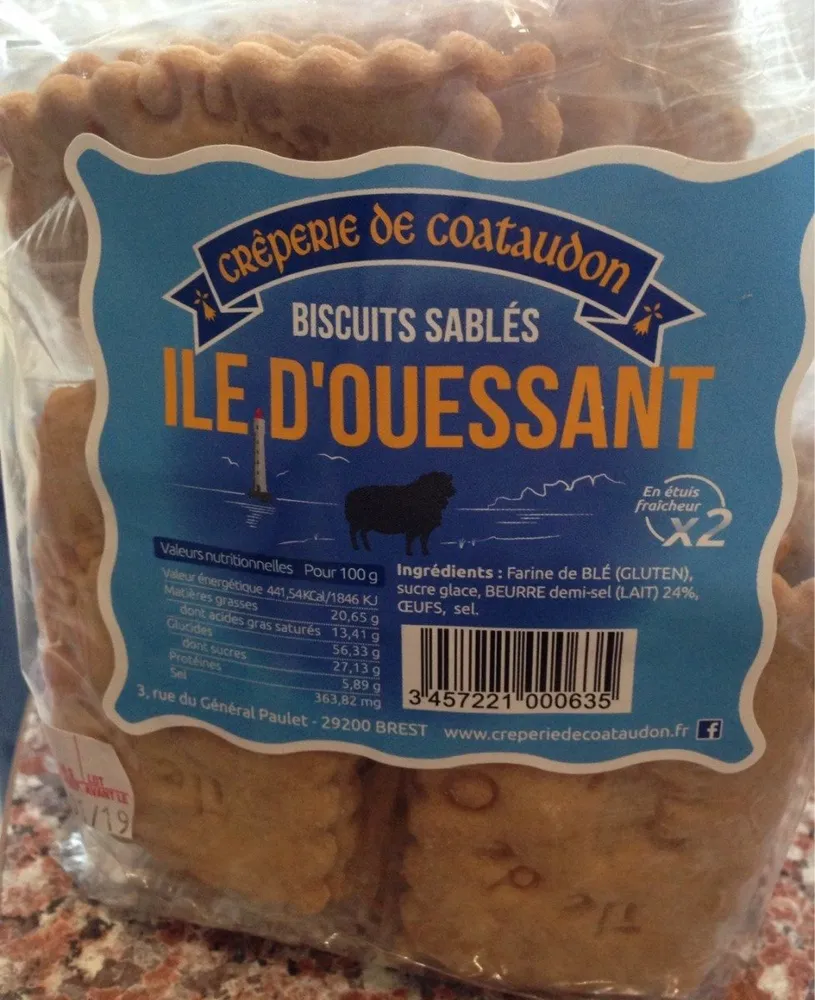 Biscuits sablés Ile d'Ouessant