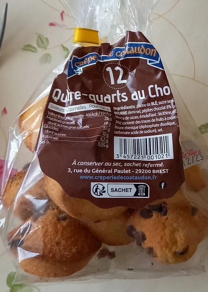 Quatre-quarts au chocolat