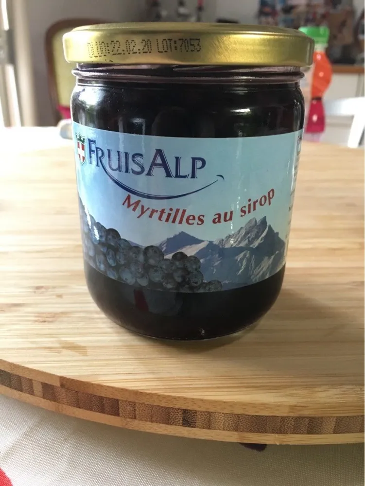 Myrtilles au sirop