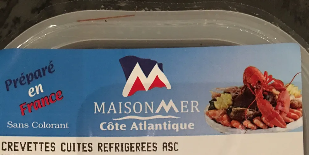 Crevettes cuites refrigerees asc