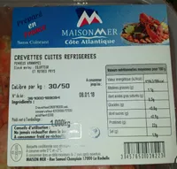 Crevettes cuites réfrigérées