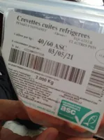 Crevettes cuites refrigerees