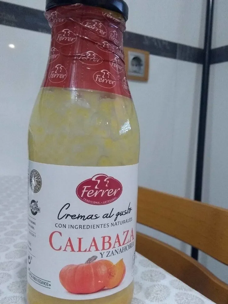Crema de calabaza y zanahoria