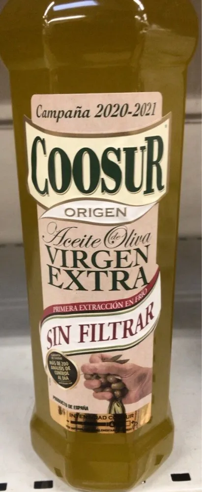 Coosur virgen extra sin filtrat