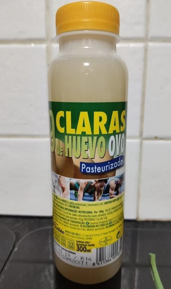 Claras de huevo pasteurizadas