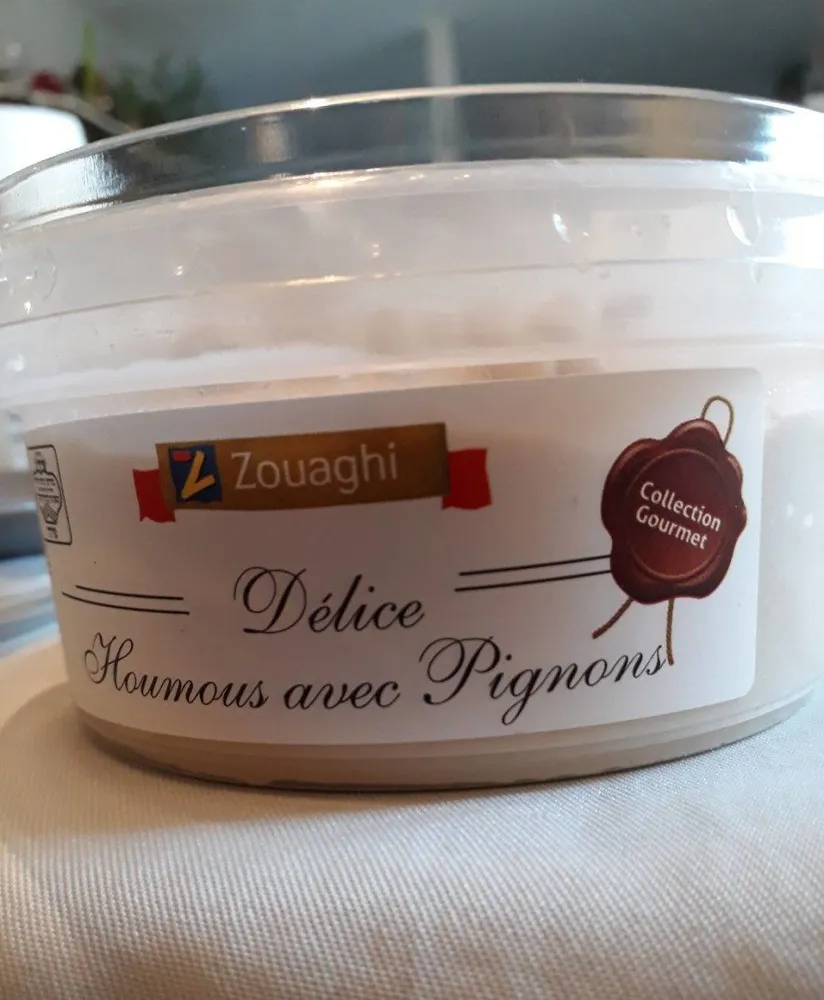 Délice houmous avec pignons