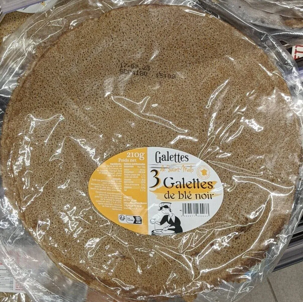 3 Galettes de blé noir