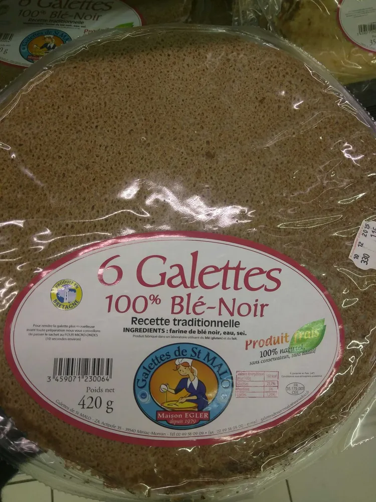 Galettes 100% Blé-Noir