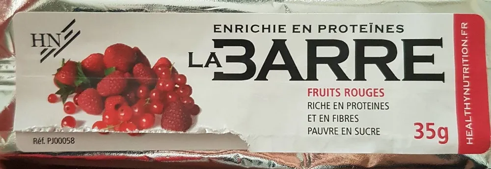 Barre crispy enrichie en protéine (fruits rouges)