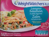Lasagnes Saumon et petits légumes, Pâtes Fraîches (2,7 % MG), Surgelé
