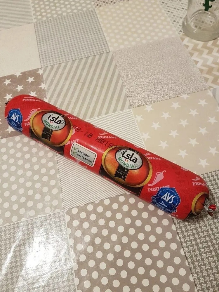 Saucisson volaille bœuf piquant