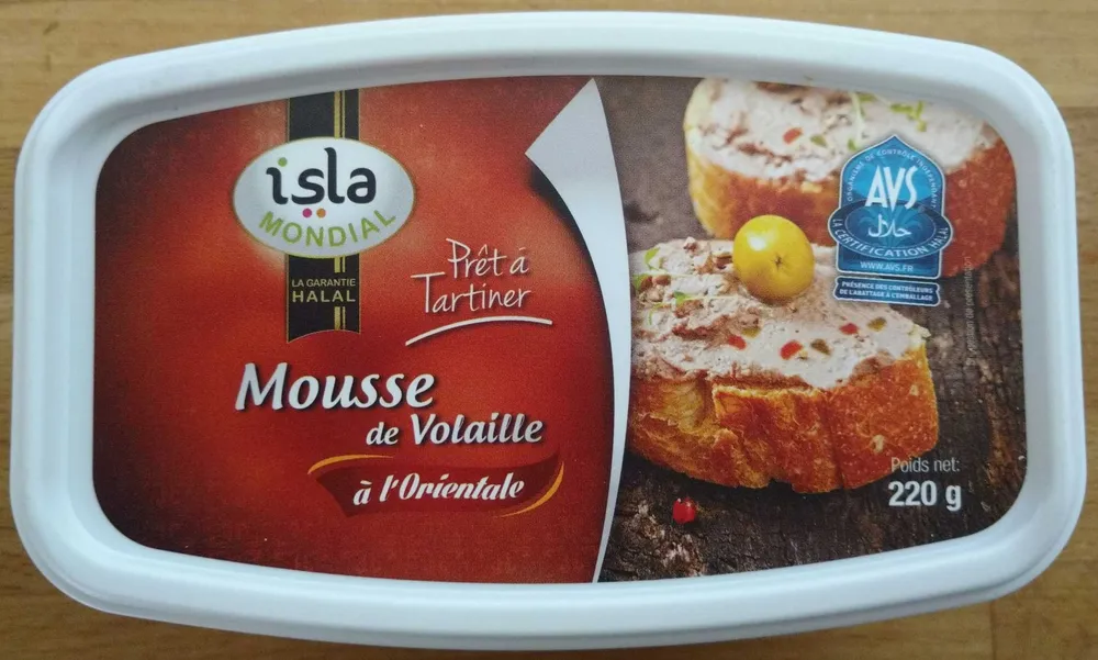 Mousse de volaille à l'orientale