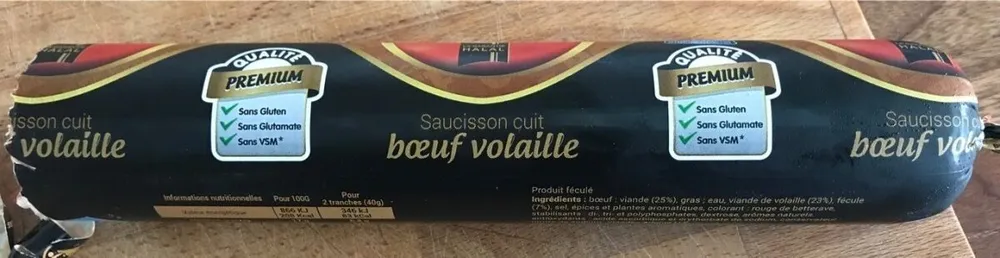 Saucisson halal cuit volaille Isla