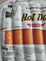 Saucisse fumée hot dog halal