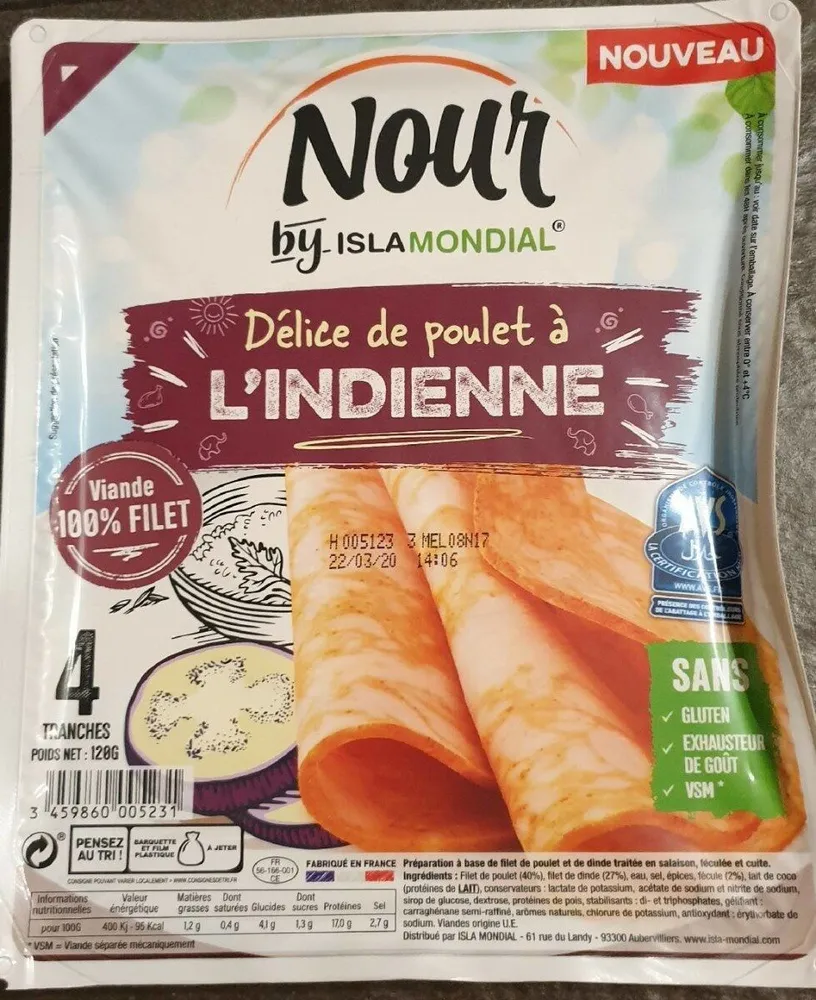 Delice de POULET a l'indienne