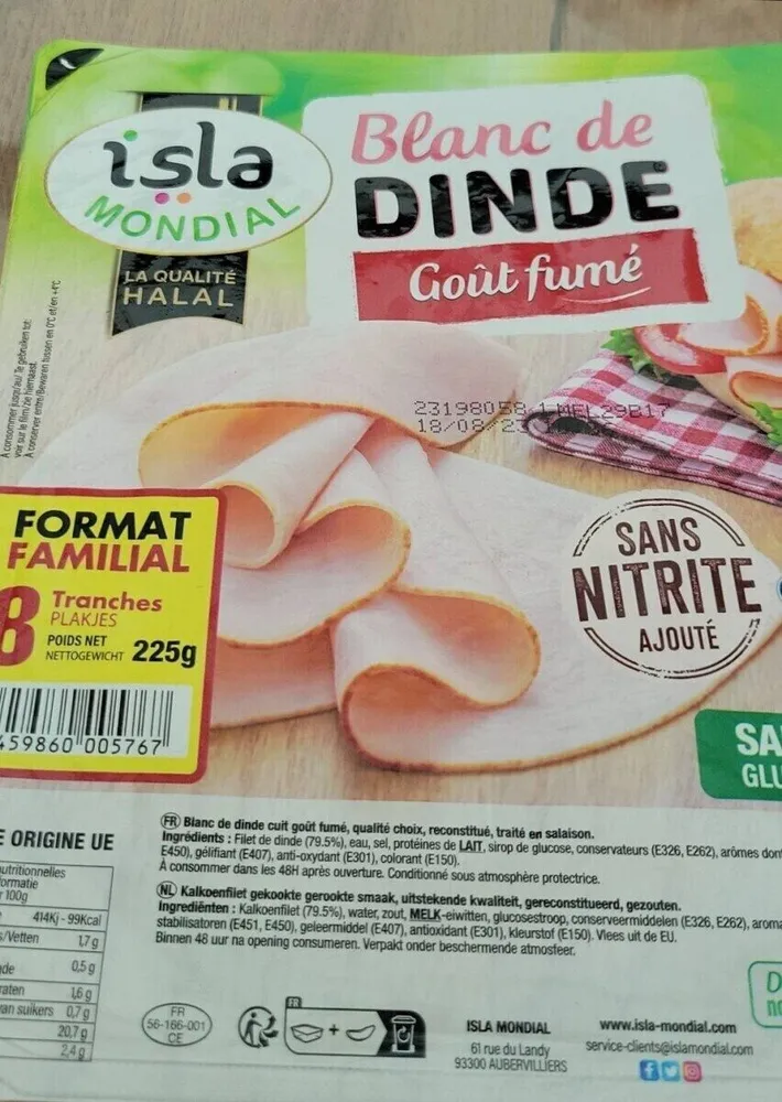 Blanc de dinde goût fumé