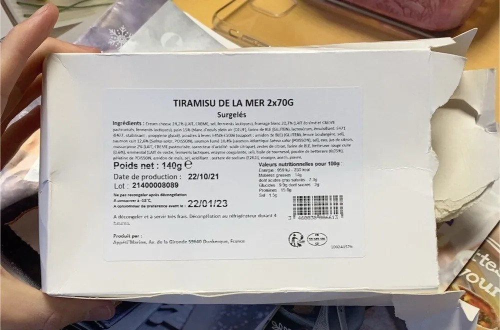 Tiramisu de la mer