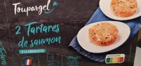 2 tartares de saumon à la ciboulette