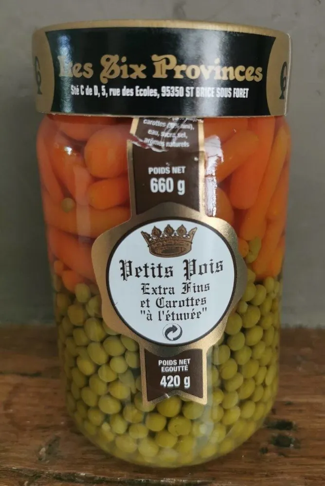 Petits pois carottes à l'étuvée
