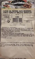 Cuisse de pintade farce cèpes et bolets
