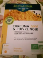 Curcuma 2000 & Poivre Noir Bio - 60 Comprimés - Dietaroma