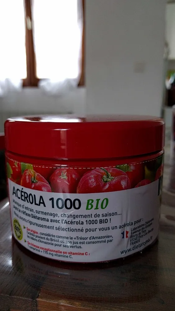 Acerola 1000 Bio - 60 Comprimés - Dietaroma