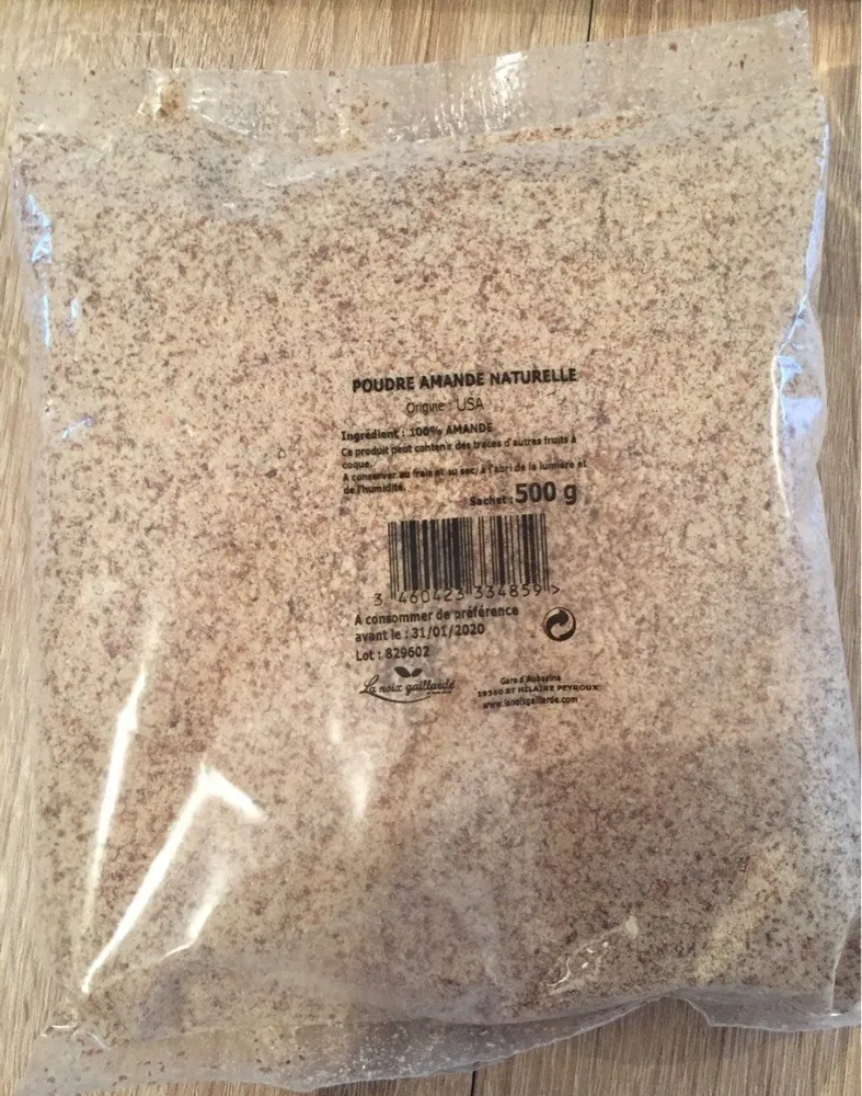 Poudre d'amande naturelle