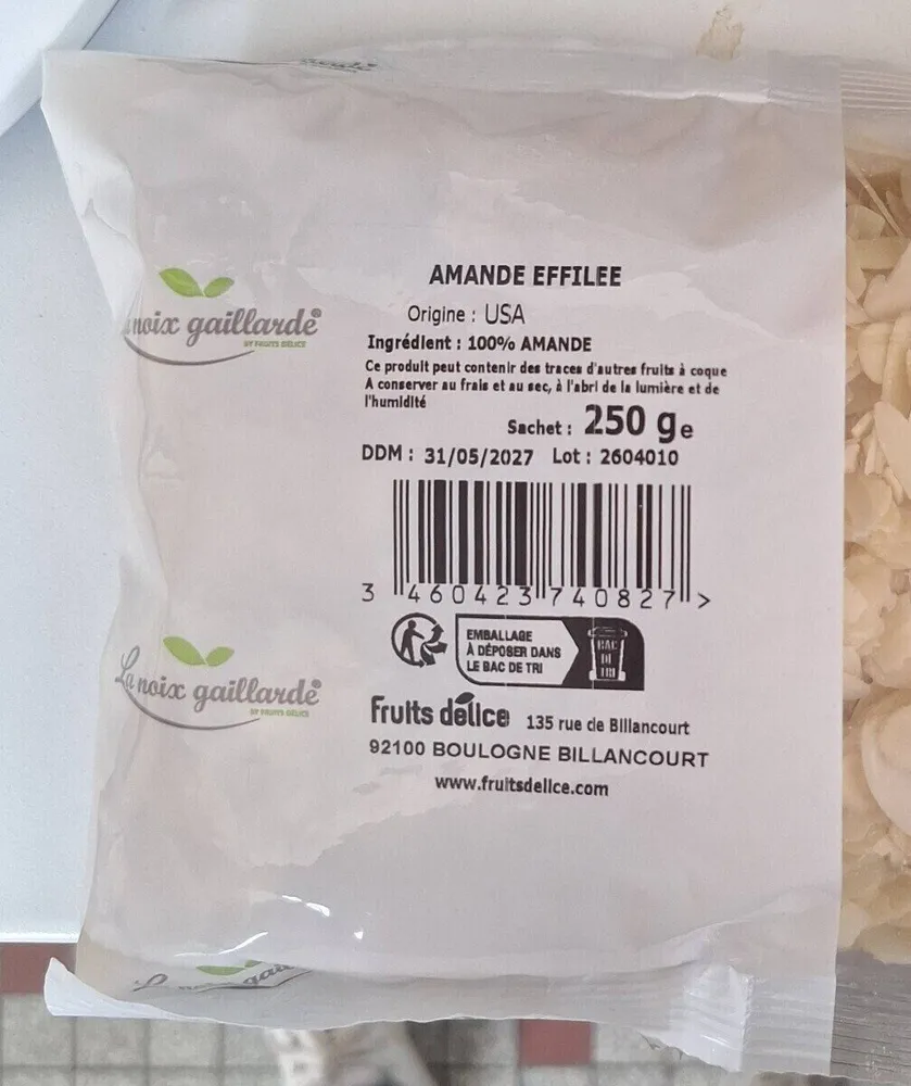 Amande effilée