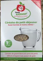 Céréales du petit-déjeuner (boules de maïs soufflées au miel)