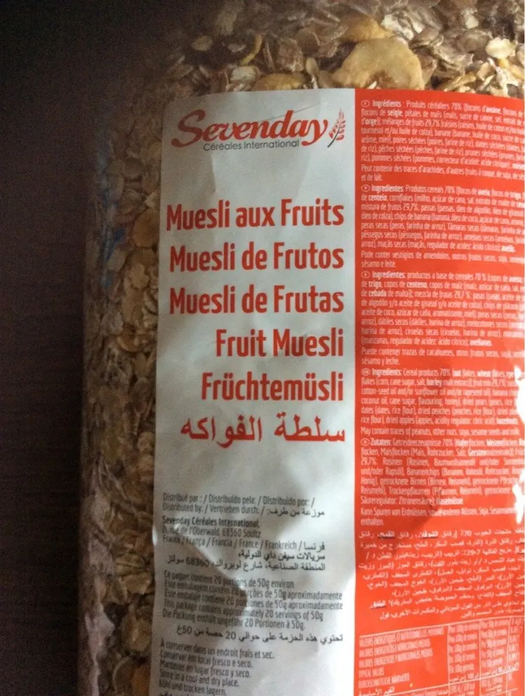 Muesli aux fruits