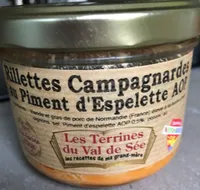 Rillettes campagnardes au piment d'espelette