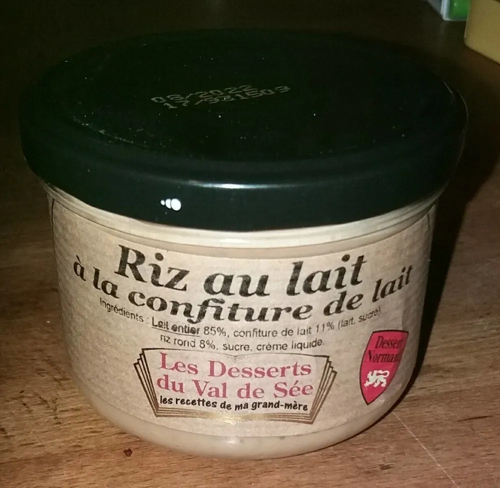 Riz au lait à la confiture de lait
