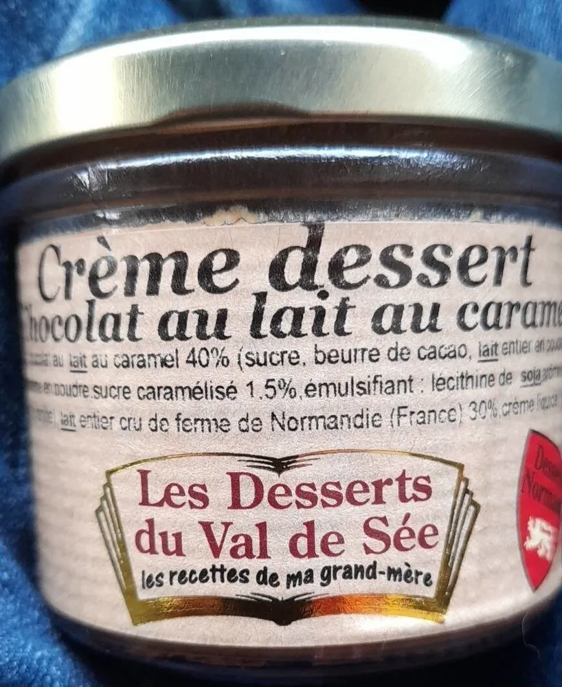 Creme dessert chocolat au lait au caramel