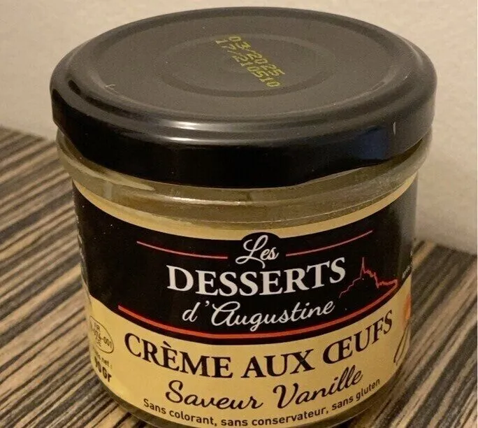 Creme aux oeufs saveur vanille