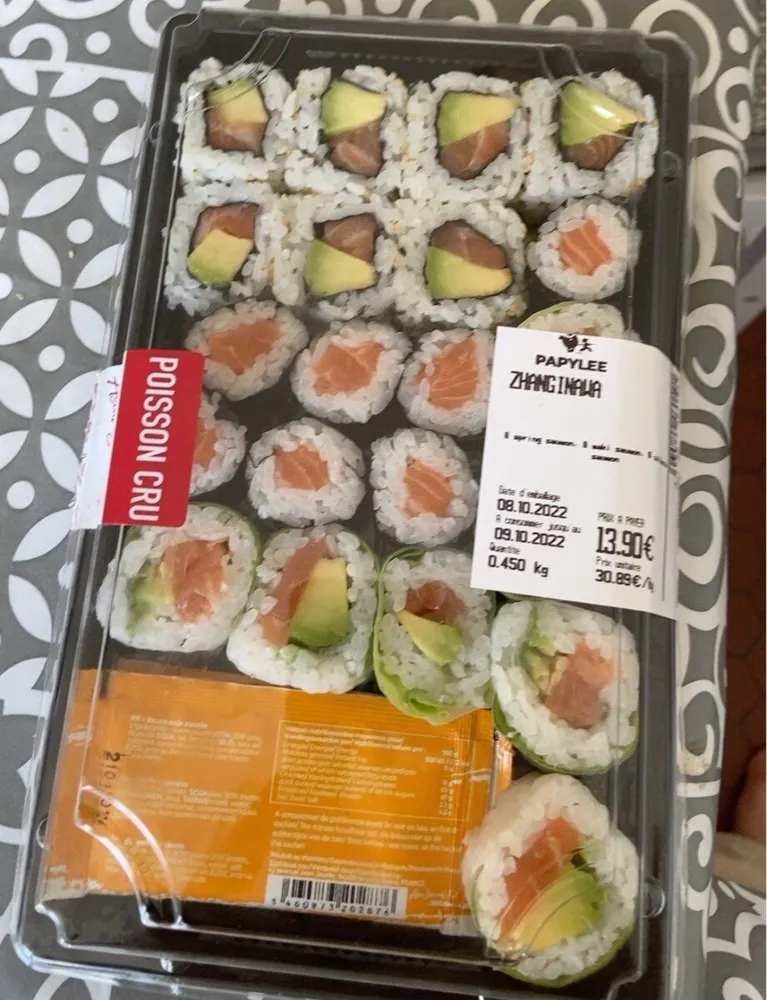 California saumon,Maki saumon,spring saumon