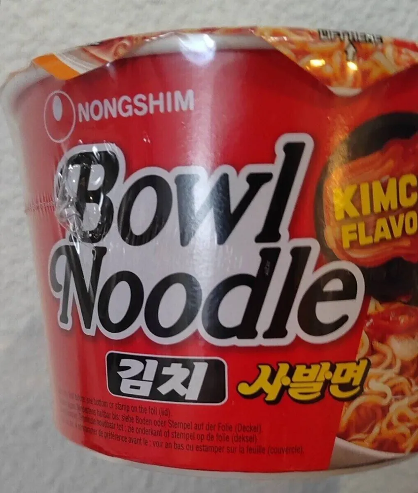 Bowl noodle kimchi flavor